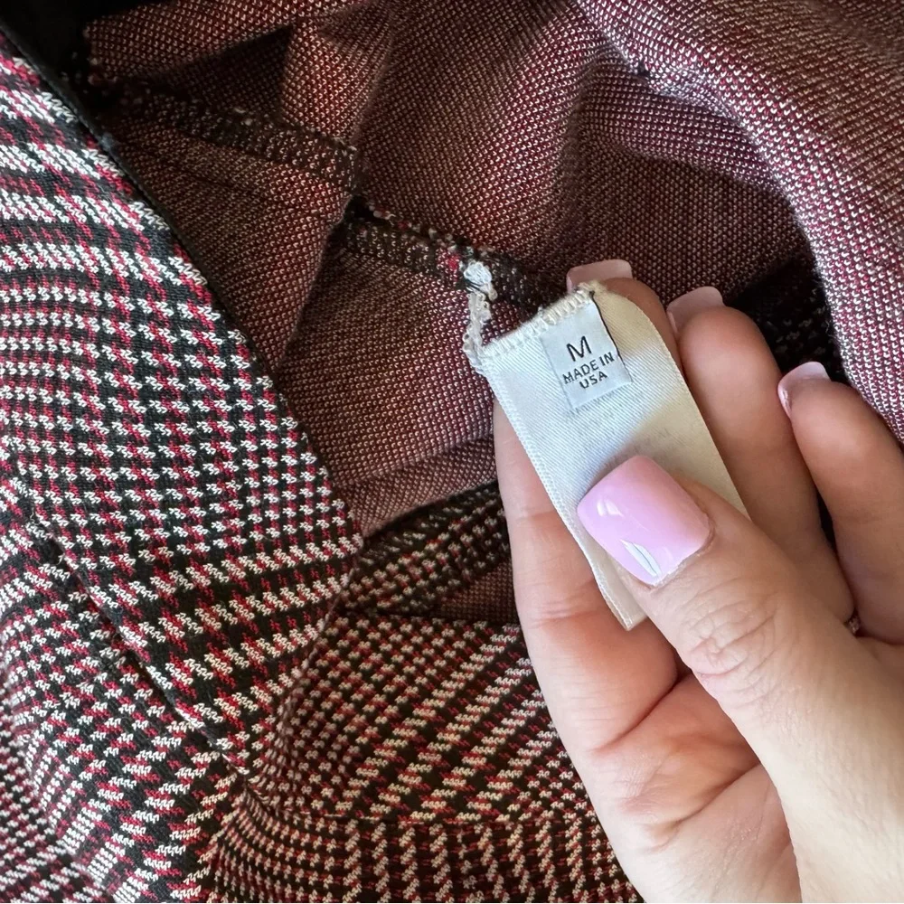 Rosetta Getty Plaid Cropped Flare Trousers - Picture 8 of 12